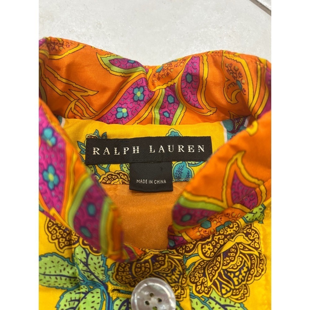 Polo Ralph Lauren - 100% Silk Women's Multicolor‎ Jacket - Medium - Picture 5 of 8